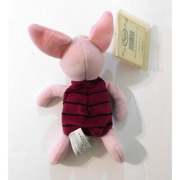 Disney Piglet Mini Bean Bag Plush 8" Pink Soft Toy Cute Doll Exclusive - Picture 3 of 5
